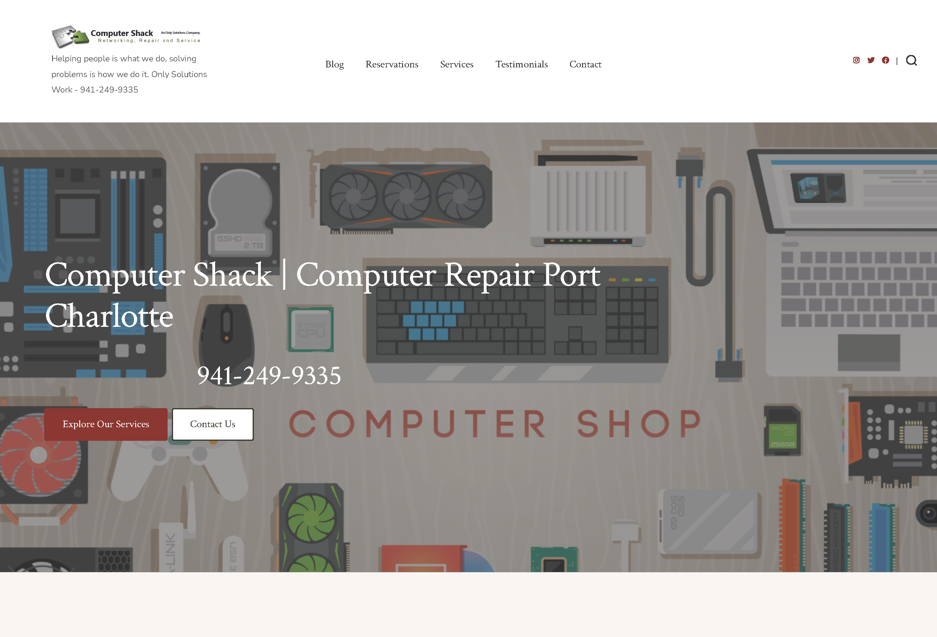 computer repair port Charlotte, Computer Shack